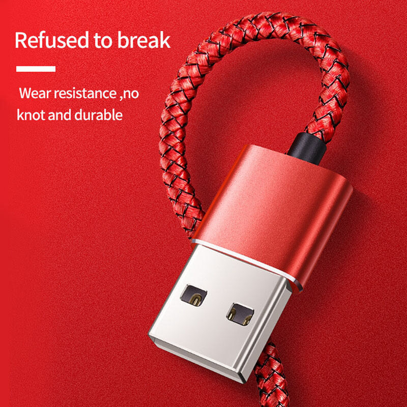 Cablu De Incarcare Mobster 3in1 Magnetic LED, Fast Charge, 1m - MC-001 - Rosu