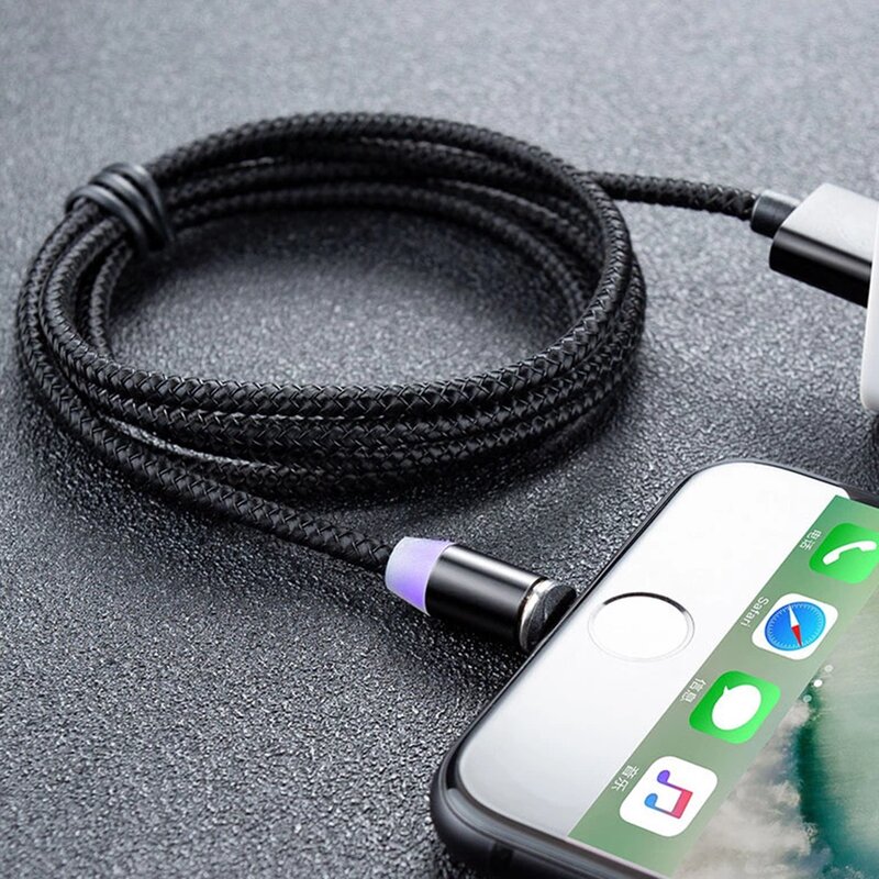 Cablu de incarcare Mobster 3in1 Magnetic LED, Fast Charge, 1m - MC-001 - Argintiu