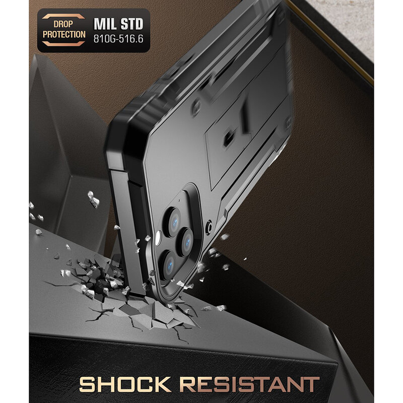 [Pachet 360°] Husa iPhone 12 Pro Max Poetic Revolution + Folie Ecran - Negru