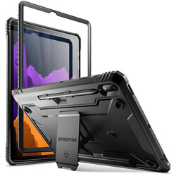 [Pachet 360°] Husa Samsung Galaxy Tab S7 Plus 12.4 T970/T976 Poetic Revolution + Folie Ecran - Negru
