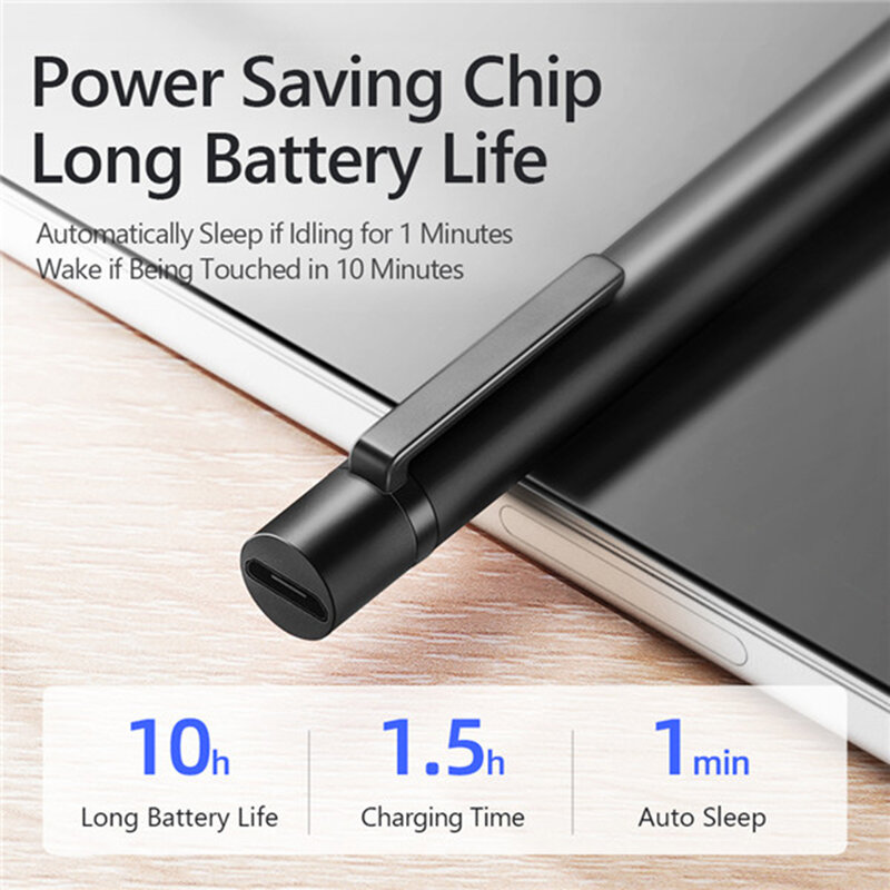 Stylus Pen Mini Dux Ducis Palm Rejection Pentru Tablete iPad - Argintiu