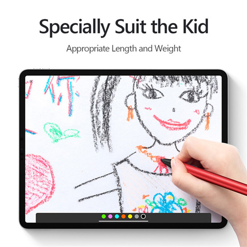 Stylus Pen Mini Dux Ducis Palm Rejection Pentru Tablete iPad - Rosu