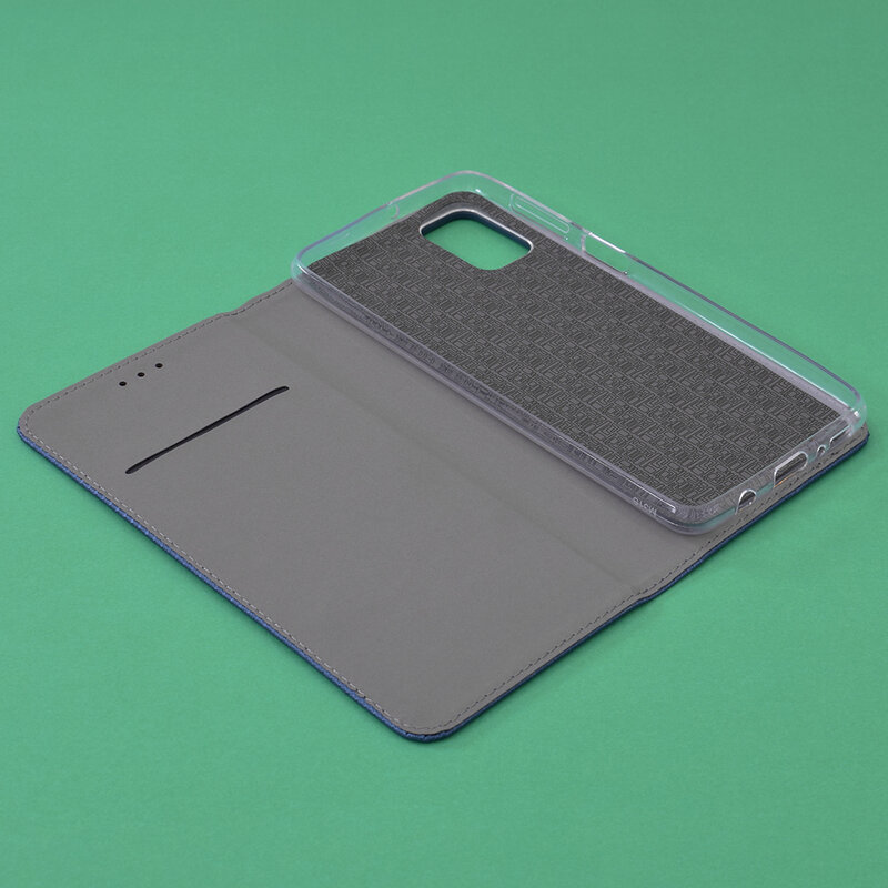 Husa Smart Book Samsung Galaxy M31s Flip - Albastru