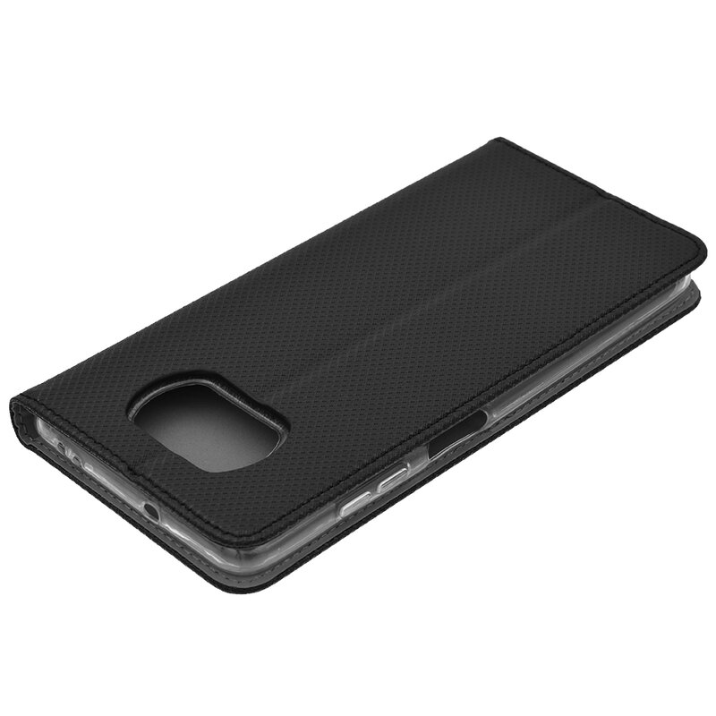 Husa Smart Book Xiaomi Poco X3 Flip - Negru