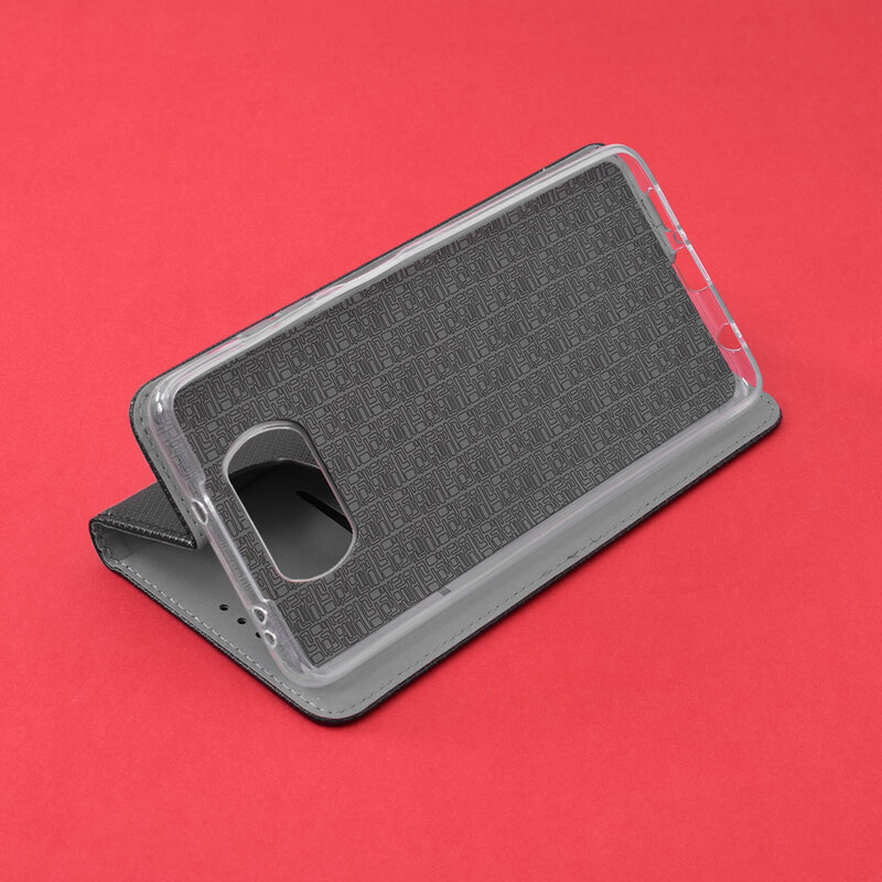 Husa Smart Book Xiaomi Poco X3 Flip - Negru