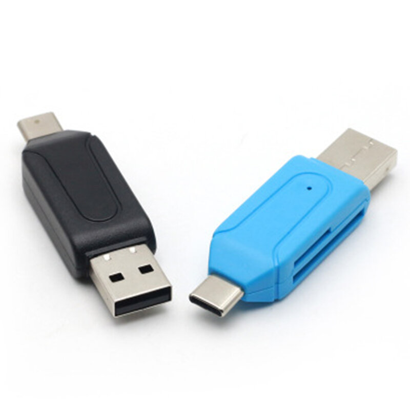 Card reader SD, MicroSD, Mobster 2in1, universal, Micro-USB, USB 2.0, alb