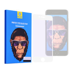 Folie Sticla iPhone SE 2, SE 2020 Blueo 5D Mr. Monkey Strong Anti-Blue - Alb