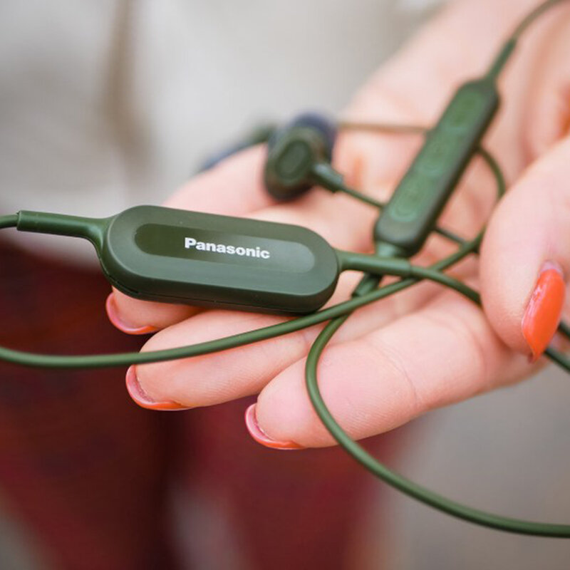 Casti in-ear originale Panasonic, wireless, Bluetooth, verde, RP-NJ310BE-G