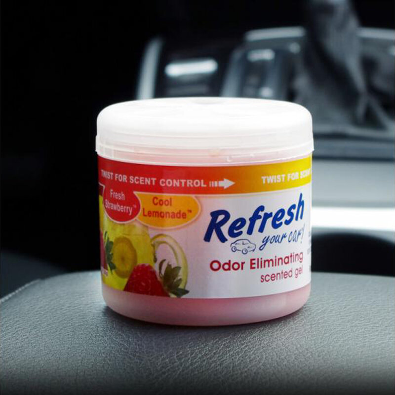 Odorizant auto Refresh Your Car, gel parfumat, aroma strawberry/ lemonade
