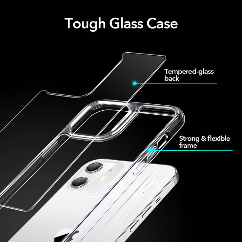 Husa iPhone 12 Pro ESR Ice Shield - Transparent