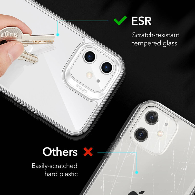 Husa iPhone 12 Pro ESR Ice Shield - Transparent