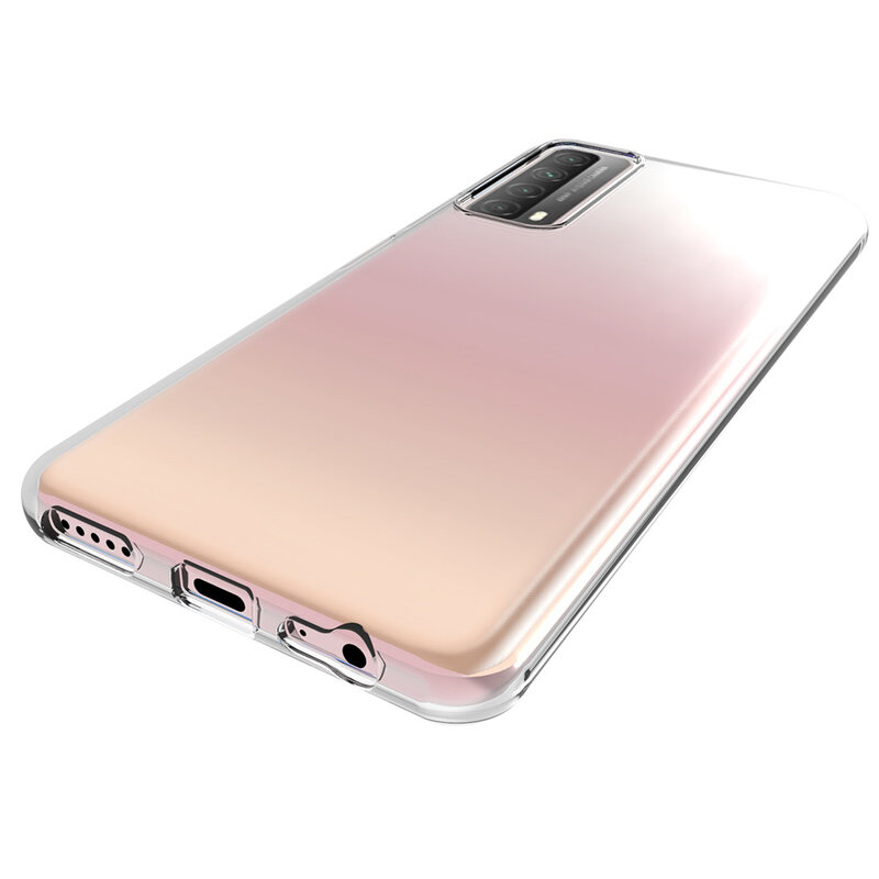 Coque Huawei P Smart 2021 + 2 Vitres Trempées - Housse Silicone Transparente, Protection Complète