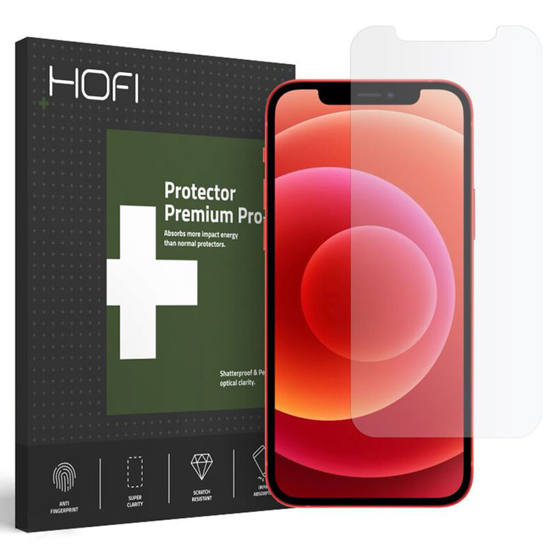 Folie iPhone 12 mini Hofi Hybrid Pro+ flexibila - Clear