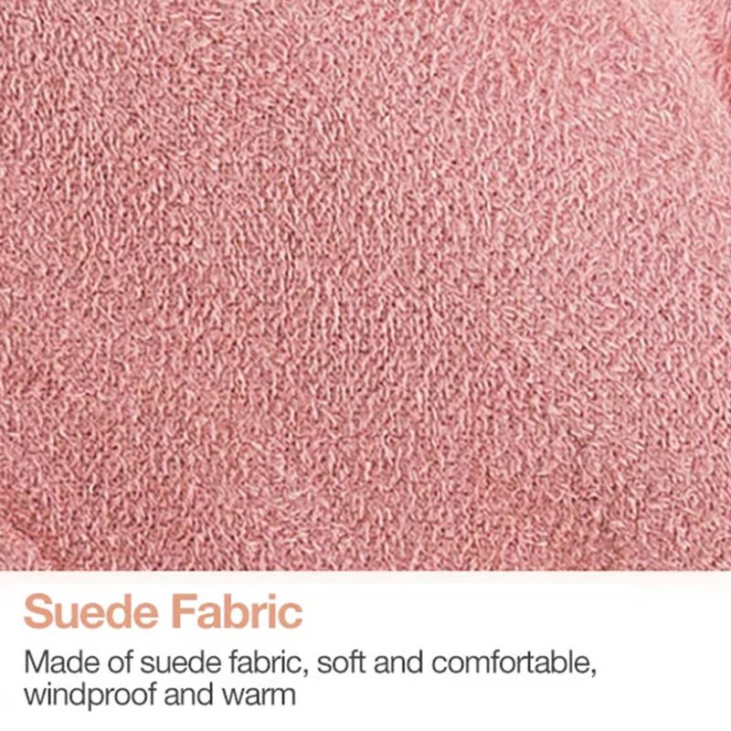 Manusi touchscreen dama Knit HLH, piele ecologica, maro