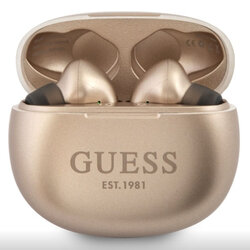 Casti in-ear Guess, wireless, Bluetooth earbuds, statie incarcare, auriu, GUTWS1CGO