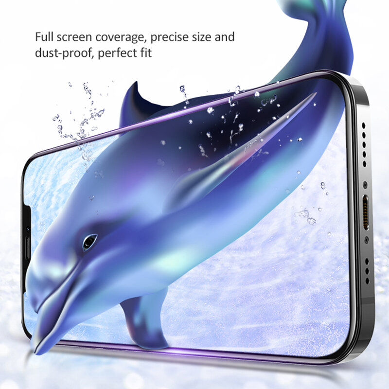 Folie sticla iPhone 12 Pro USAMS Tempered Glass 9H - Negru