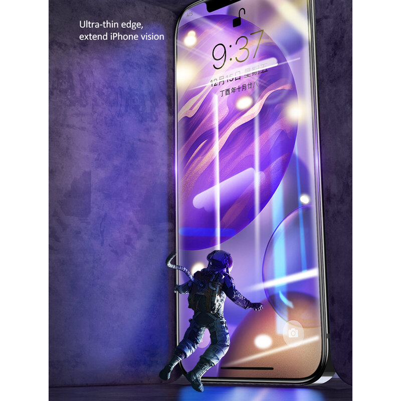 Folie sticla iPhone 12 Pro USAMS Tempered Glass 9H - Negru