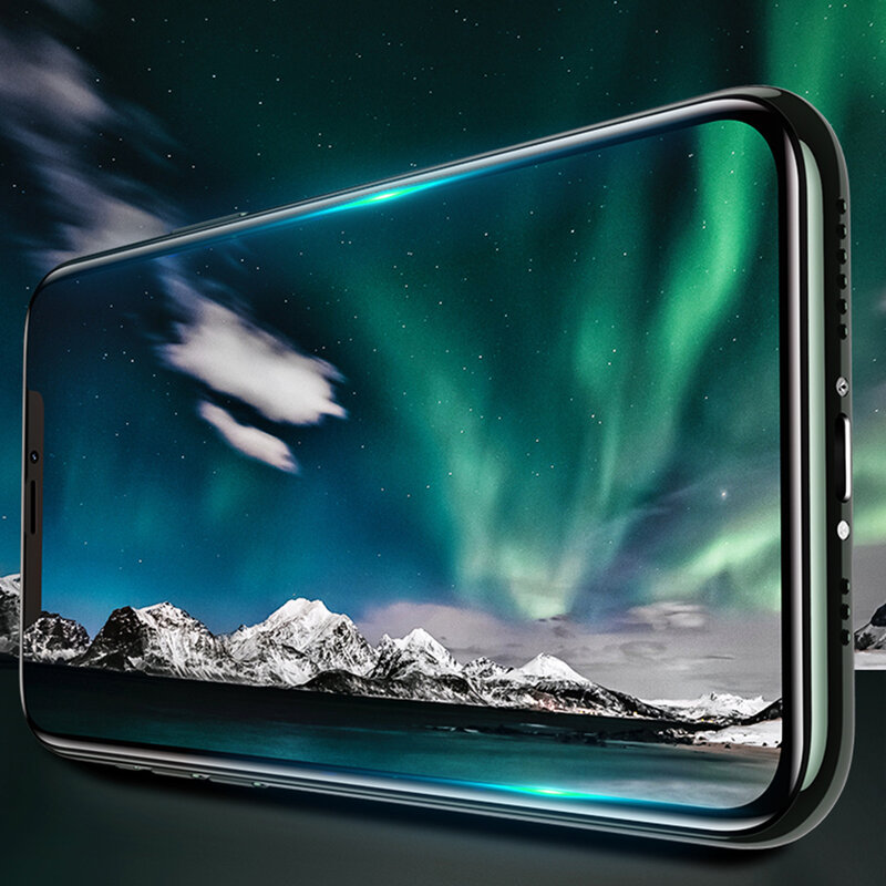 Folie Sticla iPhone 11 Pro Max USAMS Full Screen Curved Glass - Negru