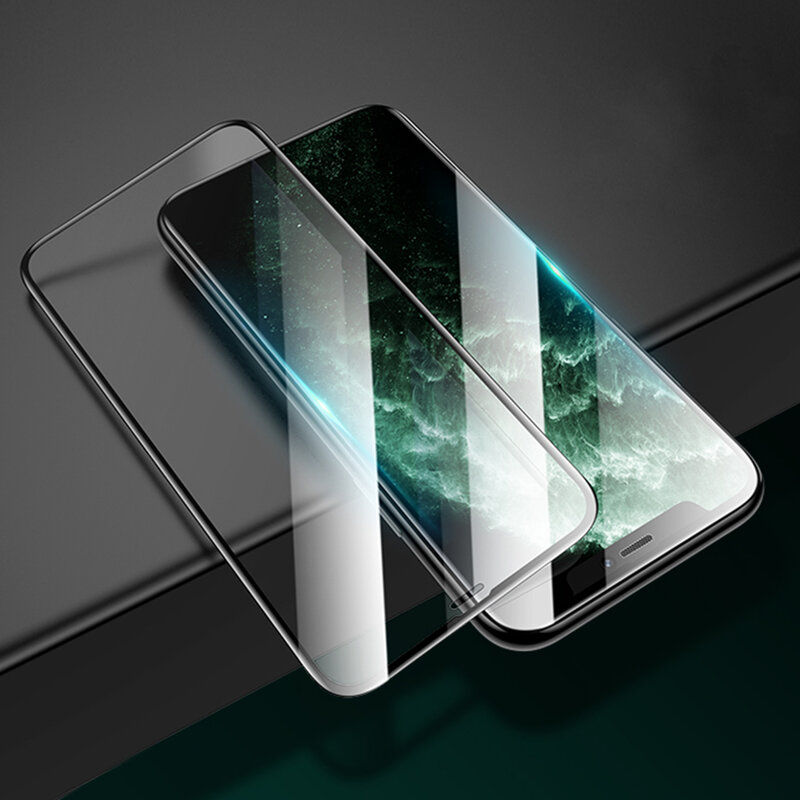 Folie Sticla iPhone 11 Pro USAMS Full Screen Curved Glass - Negru