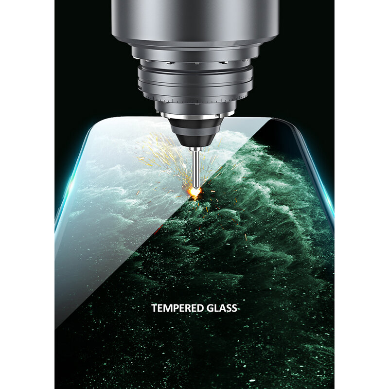 Folie Sticla iPhone 11 Pro USAMS Full Screen Curved Glass - Negru