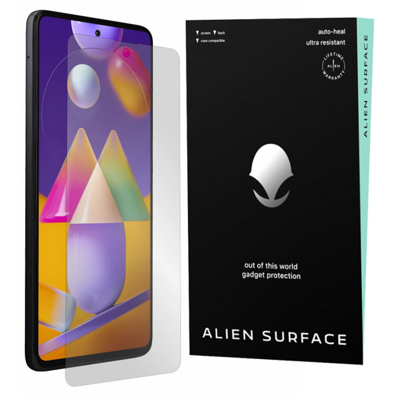 Folie Regenerabila Samsung Galaxy M31s Alien Surface Case Friendly - Clear