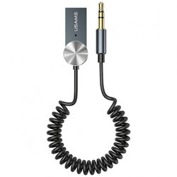 Receptor audio Usams, transmitator auto wireless, USB, Jack 3.5mm, negru, US-SJ464