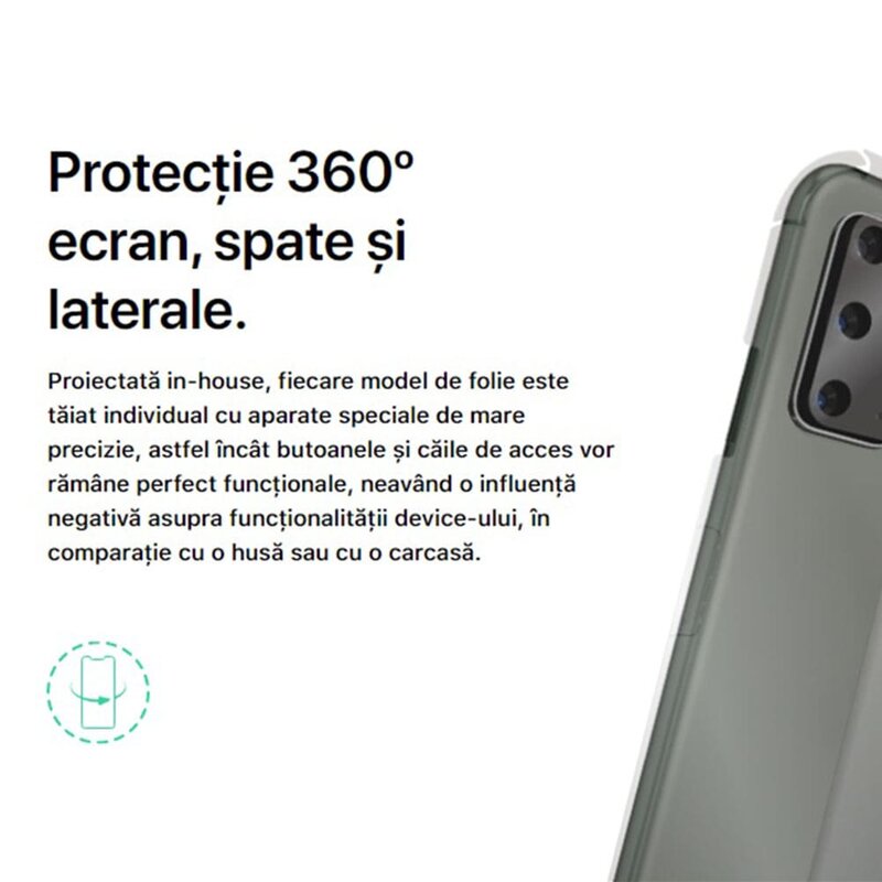 Folie 360° Samsung Galaxy S9 Alien Surface ecran, spate, laterale, camera - Clear