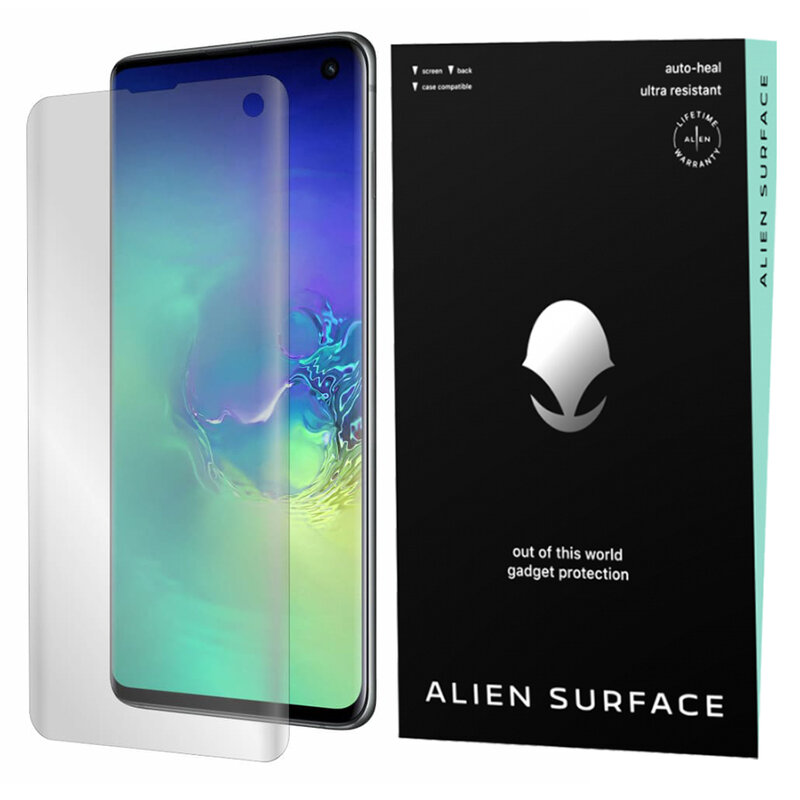 Folie Regenerabila Samsung Galaxy S10 Alien Surface Case Friendly - Clear