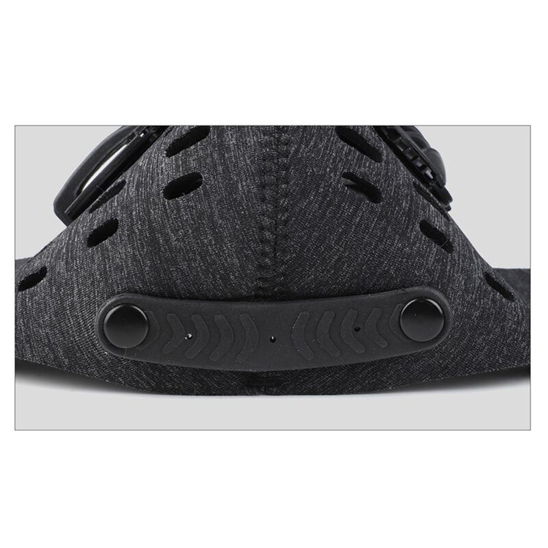 Masca sport cu filtru Fdtwelve F1, 2 valve, reutilizabila, neagra