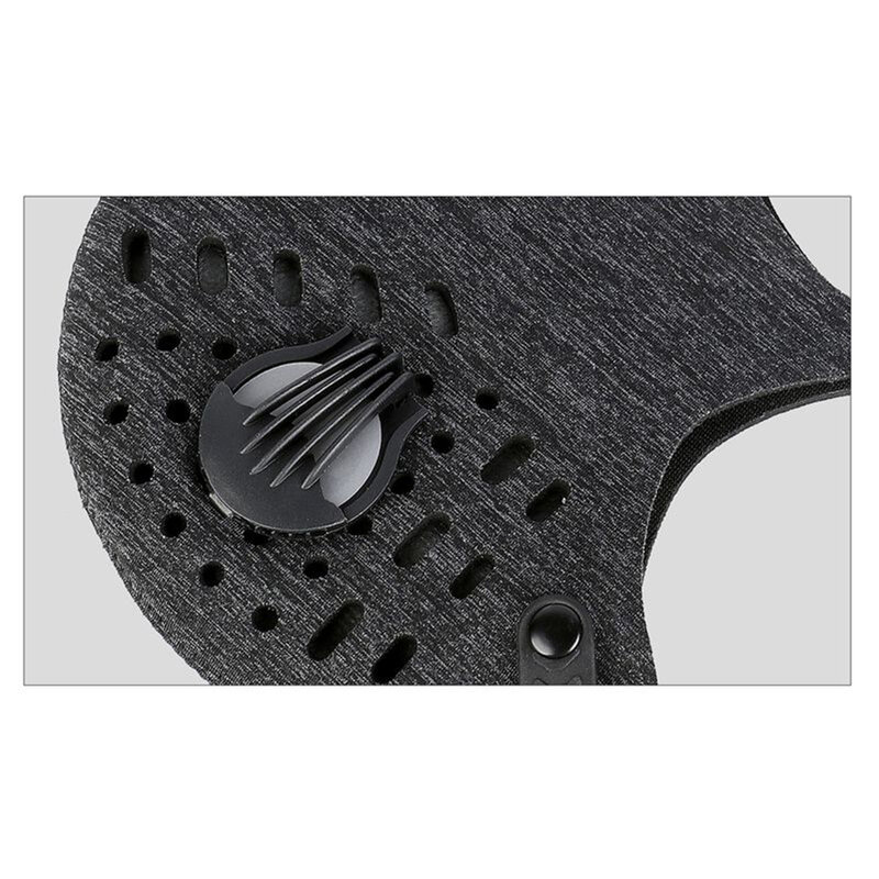 Masca sport cu filtru Fdtwelve F1, 2 valve, reutilizabila, neagra