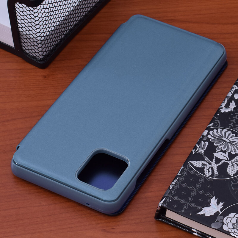 Husa Samsung Galaxy Note 10 Lite Flip Standing Cover - Albastru