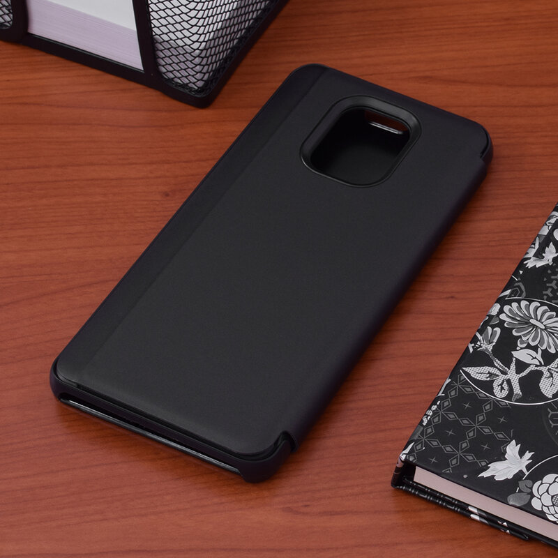 Husa Xiaomi Redmi Note 9S Flip Standing Cover - Black