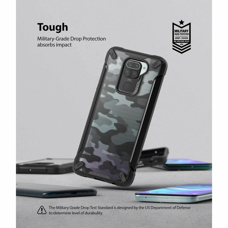 Husa Xiaomi Redmi Note 9 Ringke Fusion X Design - Camo Black