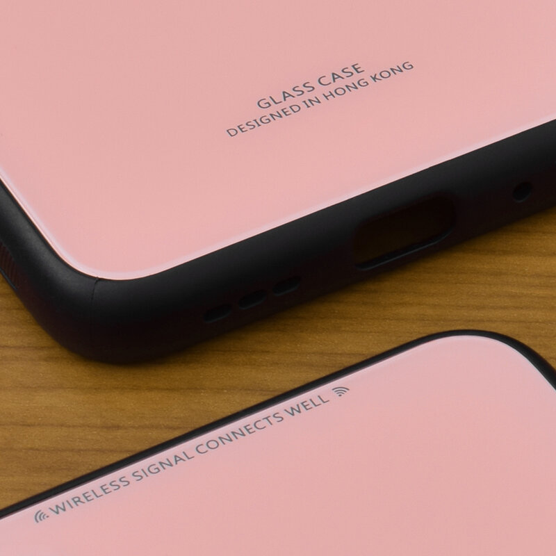 Husa Samsung Galaxy A40 Glass Series - Roz