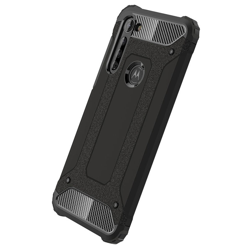 Husa Motorola Moto G8 Power Techsuit Hybrid Armor, negru