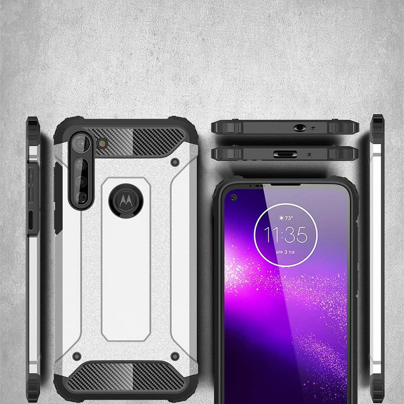 Husa Motorola Moto G8 Power Techsuit Hybrid Armor, negru