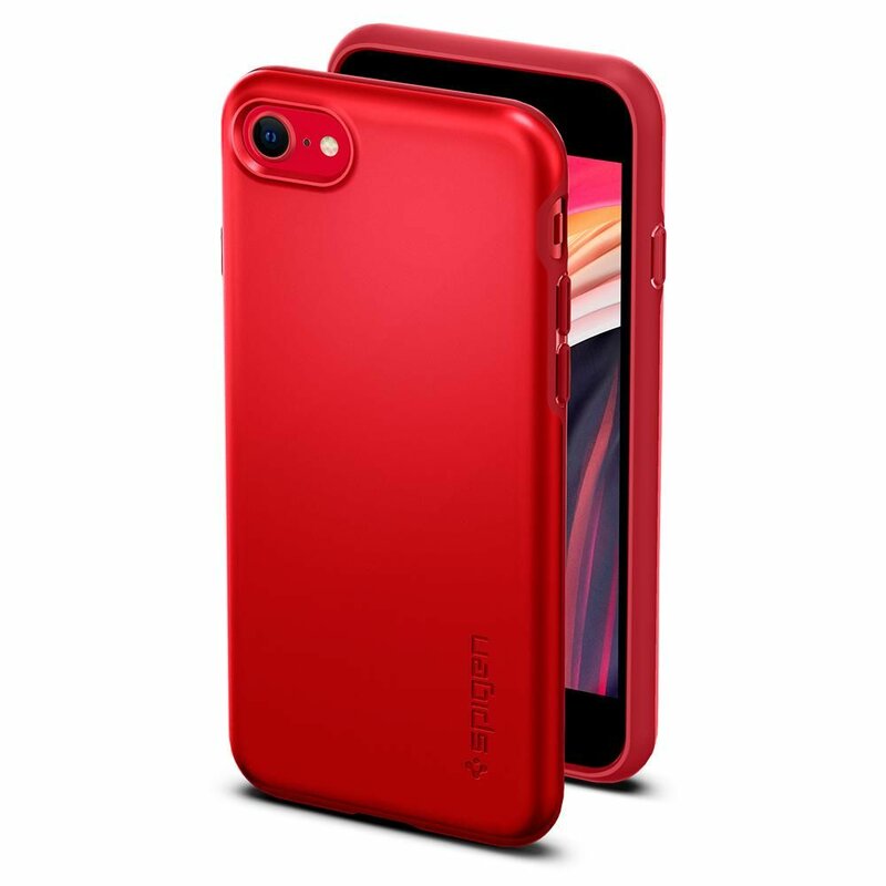 Husa iPhone 8 Spigen Thin Fit Pro - Rosu