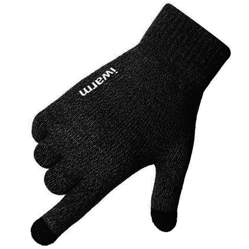Manusi touchscreen unisex iWarm, negru, ST0005
