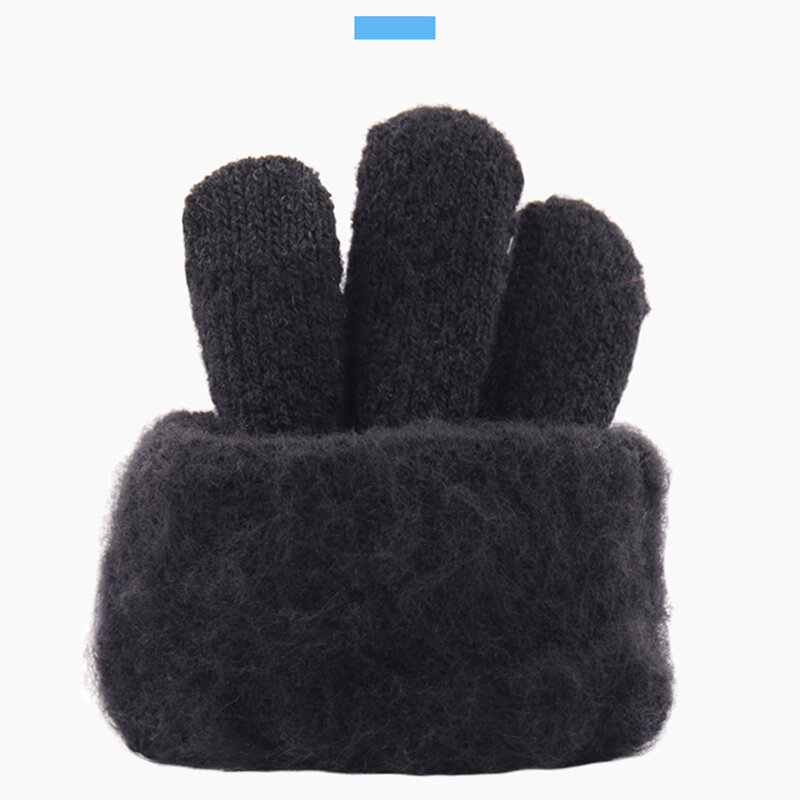 Manusi touchscreen barbati iWarm, lana, negru, ST0007