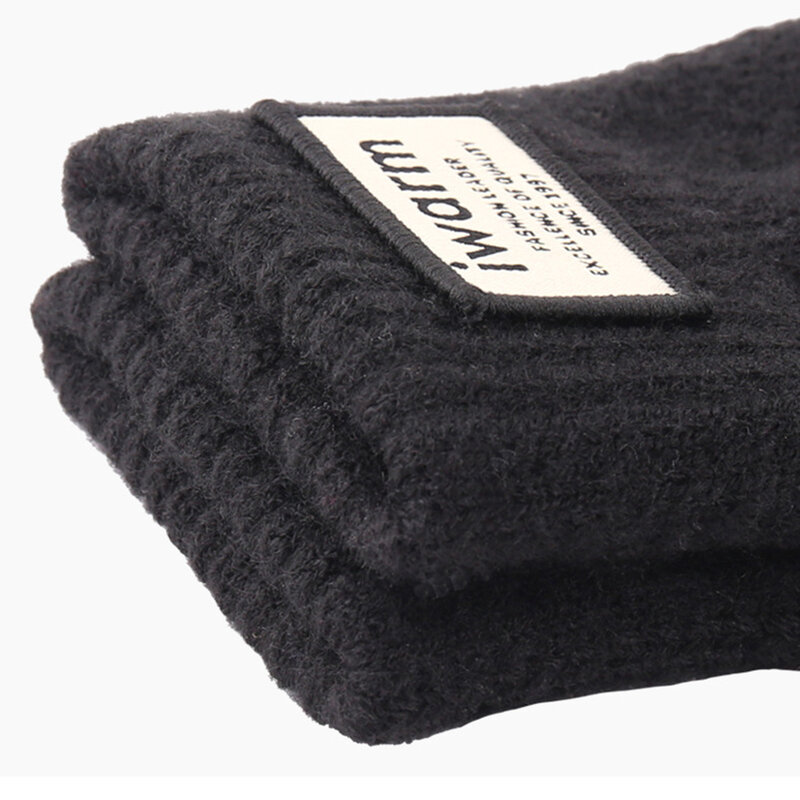 Manusi touchscreen barbati iWarm, lana, negru, ST0007