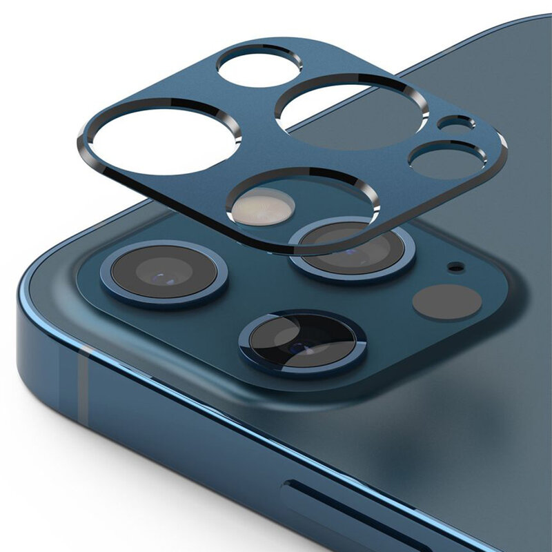 Protectie camera iPhone 12 Pro Max Ringke Camera Styling, albastru