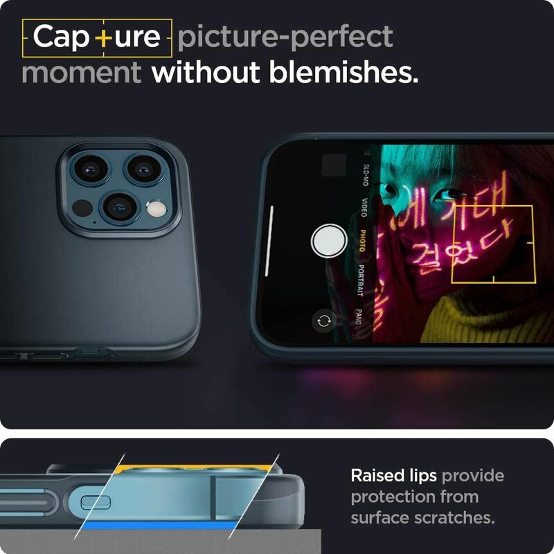 Husa iPhone 12 Pro Max Spigen Thin Fit - Metal Slate