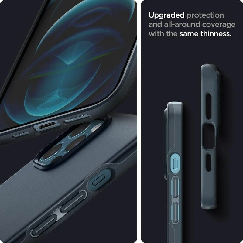 Husa iPhone 12 Pro Max Spigen Thin Fit - Metal Slate