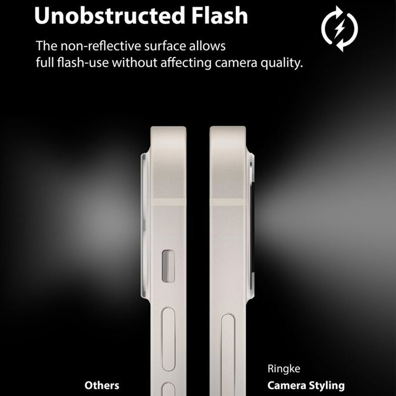 Protectie camera iPhone 12 mini Ringke Camera Styling, negru