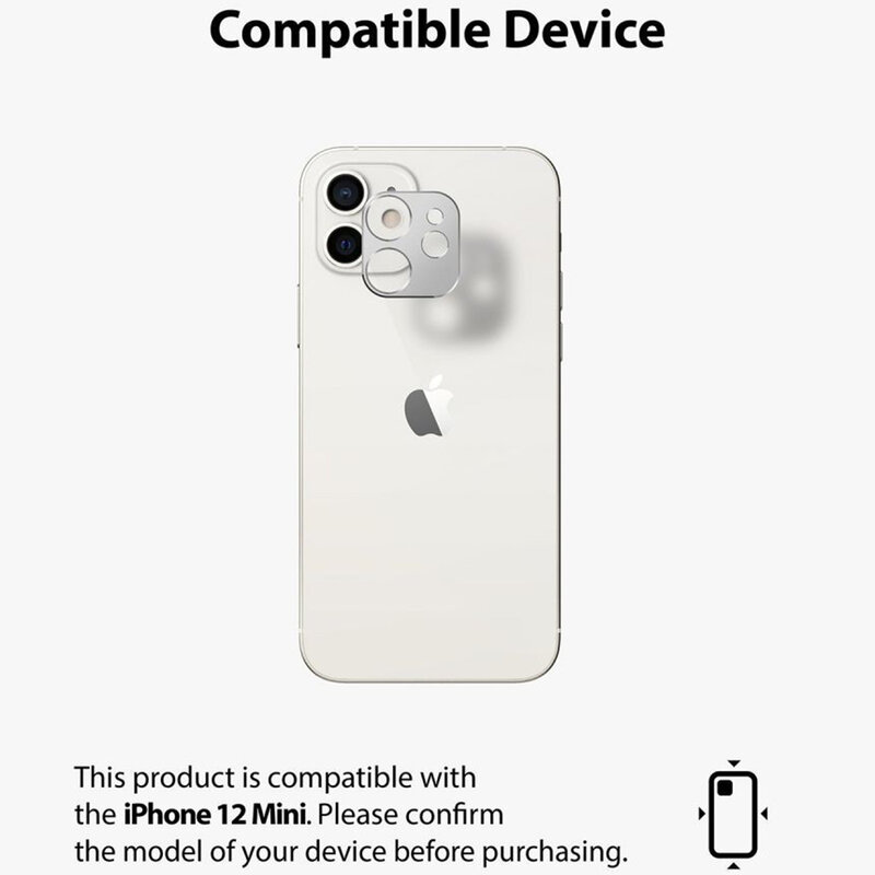 Protectie camera iPhone 12 mini Ringke Camera Styling, negru