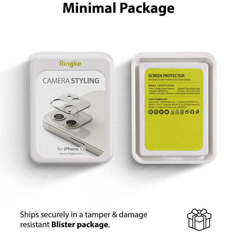 Protectie camera iPhone 12 mini Ringke Camera Styling, negru