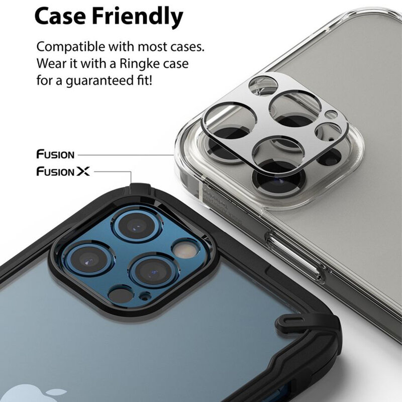 Protectie camera iPhone 12 Pro Ringke Camera Styling, albastru