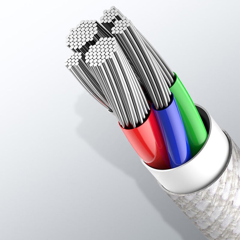 Cablu de date Baseus, Type-C la Lightning, PD 20W, 2m, alb, CATLGD-A02