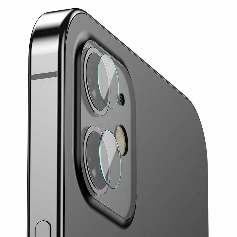 [Pachet 2x] Folie Camera iPhone 12 mini Baseus Gem Lens Film - SGAPIPH54N-JT02 - Clear