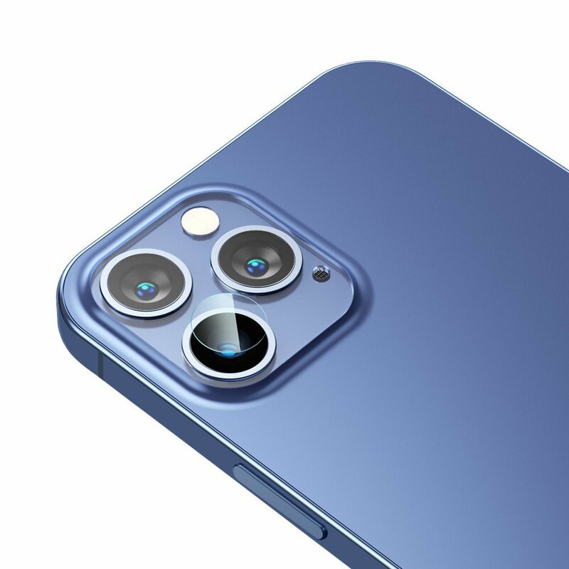 [Pachet 2x] Folie Camera iPhone 12 Pro Max Baseus Gem Lens Film - SGAPIPH61P-JT02 - Clear